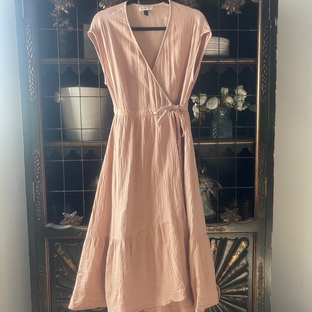 Universal Thread Mauve Pink Wrap Maxi Dress